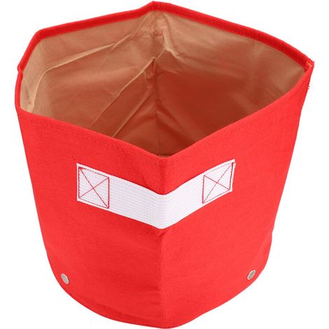 Nouveaux Sacs de Culture en Feutre Colorés Taille 7 Gallons Rouge - Idéal pour le Potager et la Jardinerie-KZQ (1/3)