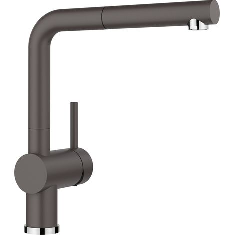 Blanco Linus S - Küchenarmatur, mit ausziehbarem Anschluss, Felsgrau 518813