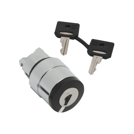 Harmony XB4 - tête bouton tournant à clé 3131A - Ø22 - 2 pos fix - retr G