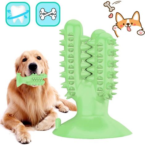 MINKUROW Cepillo De Dientes Para Perros, Juguetes De Limpieza De Dientes Para Perros, Cepillo De Dientes Para Mascotas, Juguete Para Masticar, Caucho Natural Para Perros Pequeños, Juguete Para Mastica (1/5)