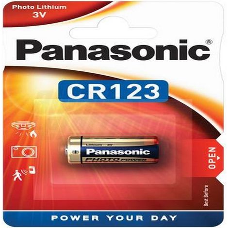 Pila Litio Cr123A 3V 1400Ma Blx1 Panasonic