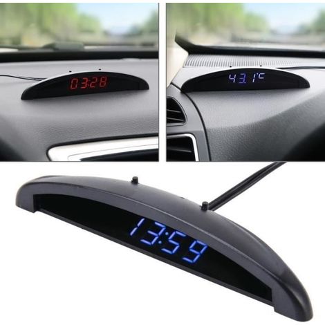 ZGEER 2-in-1 Uhr-Thermometer – Digital-LED – Grau – Innenbereich (1/4)