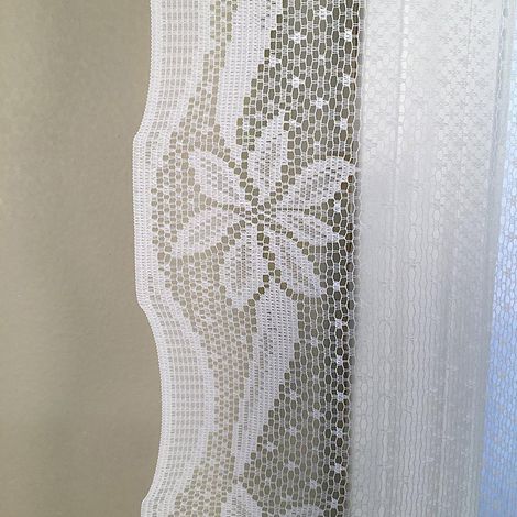 Weihnachtsgardinen mit Spitze, LED-Schneemann, teilweise Verdunkelung, Wohnzimmer, Schlafzimmer, Heimdekoration (1/5)