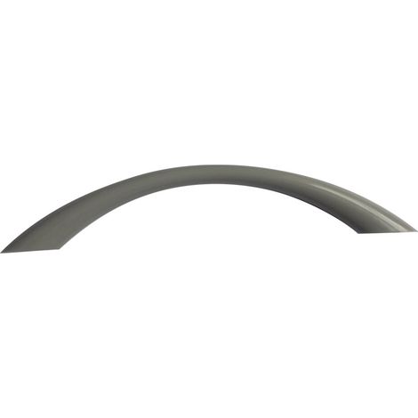 Decayeux – Poignée de meuble en plastique gris clair – Entraxe 128 mm – Hauteur 30 mm – Longueur 164 mm – Installation facile avec trous de fixation