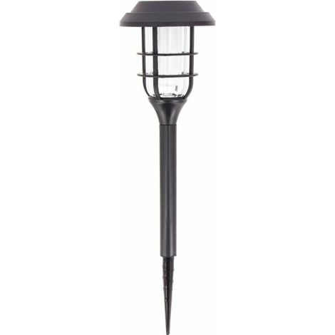 Lampe solaire effet flamme 42cm IP44 – Température de couleur 1600K – Autonomie 8h – Détecteur crépusculaire intégré (1/5)