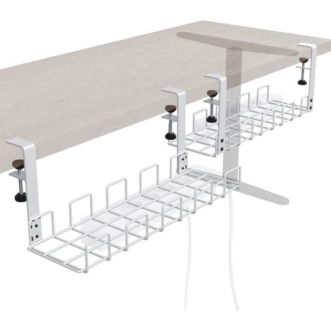 Support de câble à Pince – 4 Voies, Fil, Blanc, 2× (1/2)
