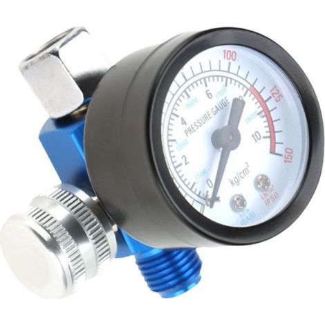 Manomètre Pistolet Peinture. Régulateur de Pression pour Pistolet à Peinture. 1/4 Po pour Pistolet à Peinture Régulateur de Pression D'air Manomètre Accessoire pour Outil Pneumatique