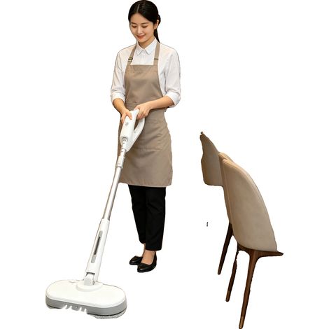 Mop Électrique Sans Fil, Capacité de Batterie 2000mAh, Vitesse du Moteur 9000tr/min, Temps de Charge 4H, Longueur Totale 99-120cm, Puissance 38.88W (1/5)
