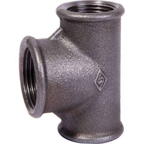 Te reductora hembra 1X1/2X1" negra B1, NR25, NR 130R OPAL (1/4)