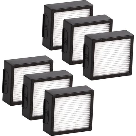 (6 pièces) Combo j9+ Combo j7+ Filtre HEPA de remplacement compatible avec l'aspirateur robot iRobot Roomba Combo j7+ plus/Combo j9+/ Combo 10 Max Kit d'accessoires de filtres HEPA (1/5)
