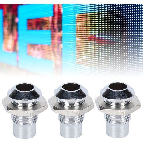 10 gewölbte LED-Fassungen aus Kupfer für 5 mm / 0,2 Zoll LEDs, Metall-Montagebasis für Leuchtdioden (1/5)