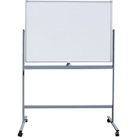 STIER Mobiles Whiteboard 1200x900mm magnetisch mit Fahrgestell