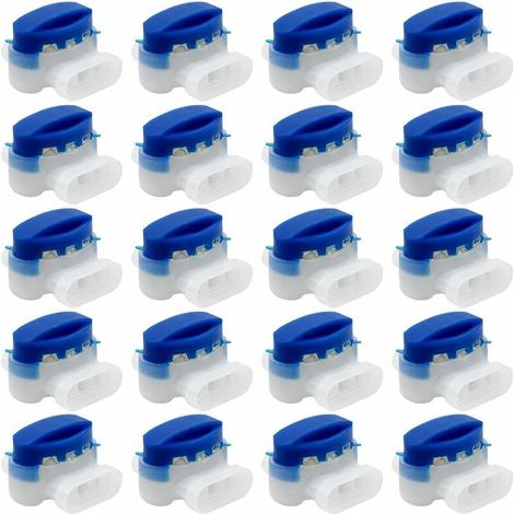 20 conectores de cable impermeables, rellenos de gel para jardín, robot y cortacésped.