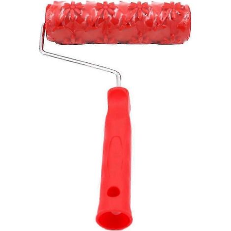7-Zoll-Prägewalze mit floralem Strukturmuster für Wand- und Deckendekoration-Small Flower (1/5)