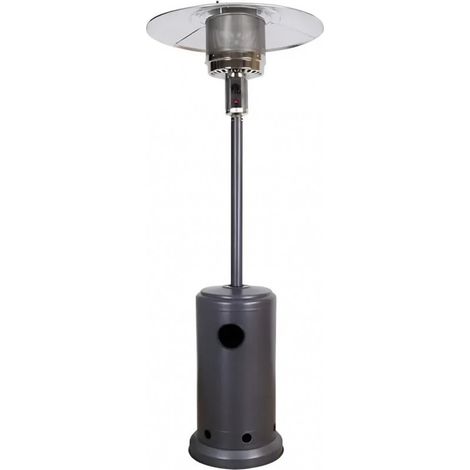 Chauffage infrarouge extérieur Syntesy au GPL – Finition grise, Hauteur 210 cm, 5-12 kW