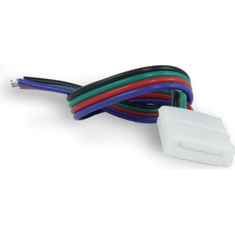 Connecteur rapide pour rubans LED RGB de 10 mm, alimentation pour ruban. (1/4)