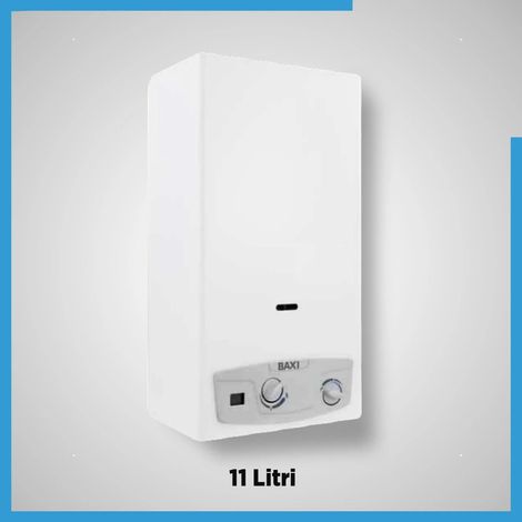 Gas Warmwasserbereiter Baxi Acquaprojet Blue 11i 11 Liter Minute Klasse A