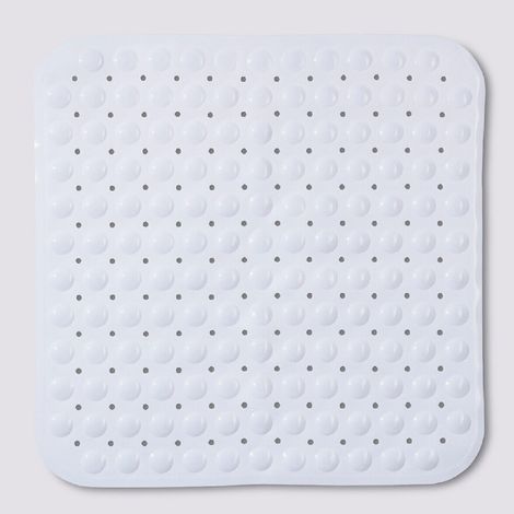 5Five Simply Smart – Tapis anti-dérapant pour douche 54 x 54 cm – Surface en TPE – Ventouses pour fixation – Sécurité renforcée contre les glissades (1/6)