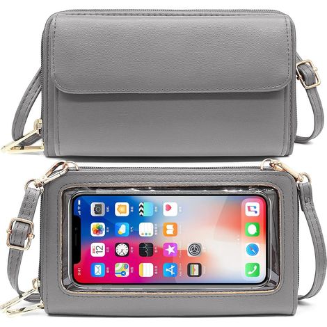 Sacoche pour téléphone portable Touchable Ladies Messenger (Gris)
