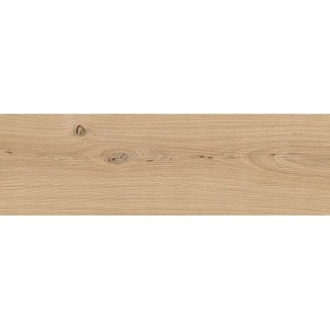 Baldosas de gres esmaltado con efecto madera, color beige oscuro, 18,5 x 59,8 cm, 1 m² (1/2)