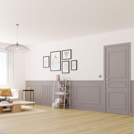 Pack Moulures Bois Prédécoupées pour Habillage de Porte - Adapté aux Portes de 73 et 83 cm (1/5)