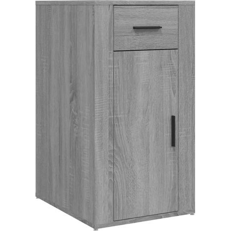 Armoire de bureau pratique avec rangement 40 x 49 x 75 cm en bois d'ingénierie sonoma gris (1/5)