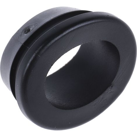 Passe-câble RS PRO en PVC, Ø câble max. 12mm, panneau 3mm max, Ø découpe 16mm ( Prix pour Boîte de 100 ) (1/4)