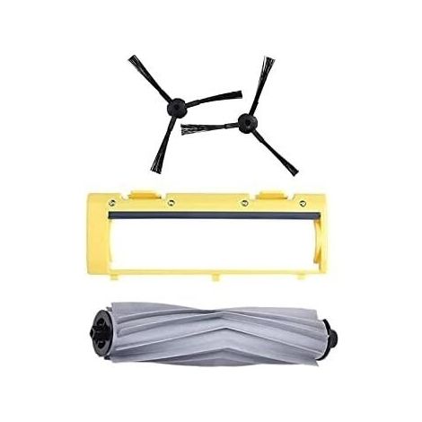Accessoires de rechange pour robot aspirateur AMIBOT Animal H2O, rouleau central, couvercle de brosse principale, brosse latérale (1/4)