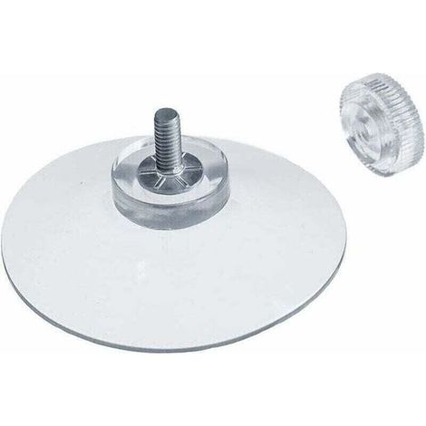 8 x ventouses Ø 50 mm avec Filetage M4x10mm avec écrous moletés Transparent - Fabriqué en Allemagne,de (1/4)