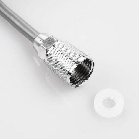 Tuyau De Douche - 137 Pouces - Réglable Télescopique - Pour Évier Toilette Bidet Pulvérisateur - G1/2 Pouces - PU - Gris (1/3)