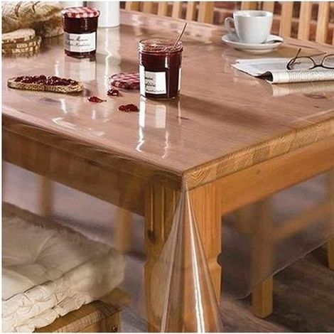 Nappe transparente - 140 x 200 cm - PVC (1/2)