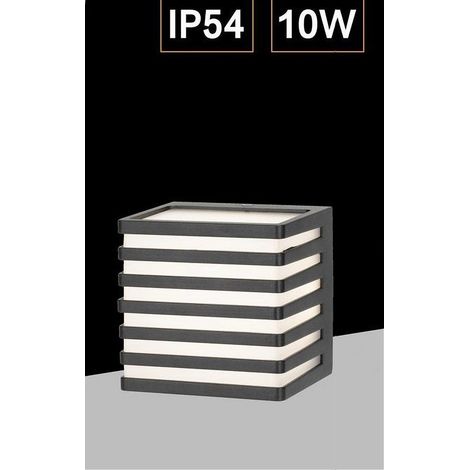 Trade Shop - AUSTRAGLEUCHTUNGSLED 10W SCHWARZKUBSTÄNDE IP54 B110-N - (1/5)