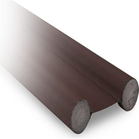 Joint d'étanchéité pour bas de porte - Cuir et mousse EPE - Adapté portes épaisseur 3,5 à 4,5 cm - Fente 0,5 à 2 cm - Lot de 1 (1/5)