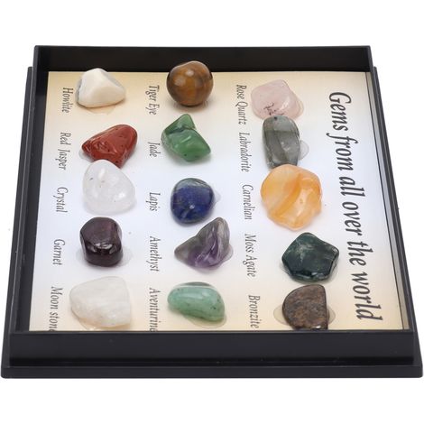 15 Types de Pierres Précieuses Colorées pour Décoration Feng Shui et Méditation - Idéal pour Collectionneurs (1/5)