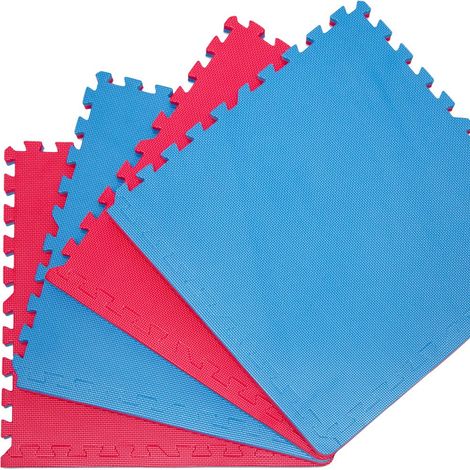 4er Set Kampfsportmatte 63x63cm - 2cm EVA Puzzlematte für Judo Karate MMA Sport