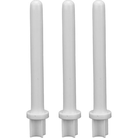 Bobines de machine à coudre blanches en plastique (lot de 3), accessoires auxiliaires de couture pour les amateurs de travaux manuels-Crezuo