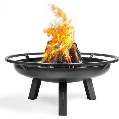 Braséro de jardin en acier 60-100 cm – Bol en acier épais 2 mm – Finition soignée – Structure stable et solide