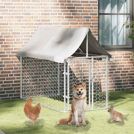 Niche extérieure pour chien avec toit 200x100x150 cm (1/5)
