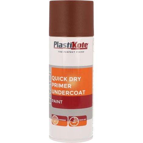 PlastiKote 440.0071002.076 Trade Quick Dry Primer Spray Red Oxide 400ml PKT71002 (1/3)