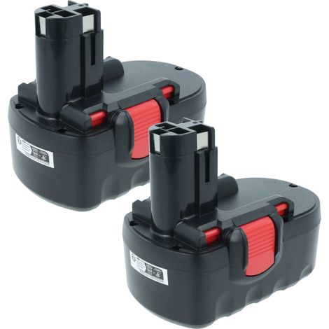 vhbw 2x Akku kompatibel mit Bosch 3454SB, 3860CK, 35618, 3454, 3860K, 3860CRK, 3870, 3860RK, 3870-04 Werkzeug (3000 mAh, NiMH, 18 V)