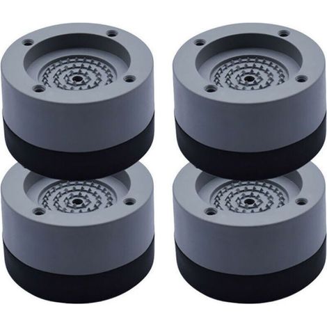 4 Patins anti-vibration, caoutchouc antidérapant, amortisseur bruit, pour lave-linge et sèche-linge (1/4)
