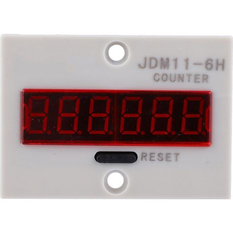 JDM11-6H Elektronischer Zähler, 6-stellig, LED-Digitalanzeige, Zählerrelais, Messumformer, Zählwerk, AC/DC 36 V (1/5)