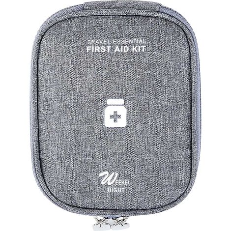 Kit De Premiers Secours - Tissu Oxford Résistant - Fermeture Éclair Intégrale - Compartiments Organisés - Pour Camping, Voiture, Maison, Extérieur - 1 Pièce (1/5)