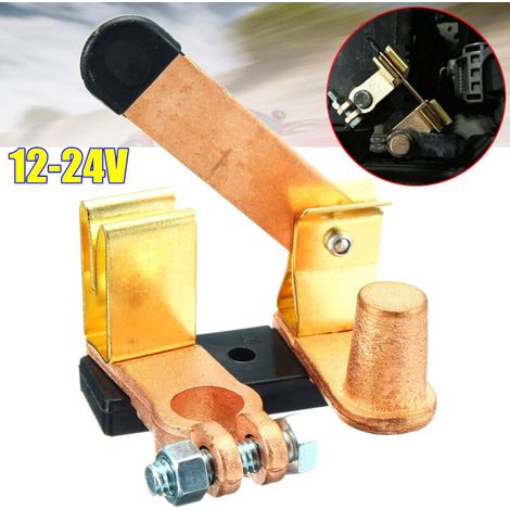 Kfz-Batterietrennschalter aus Messing, Messertyp, horizontaler Messerschalter, Kfz-Batterietrennschalter (1/4)