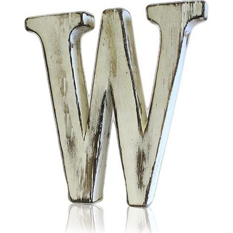 Lettres Shabby Chic - W- Vendu par 1