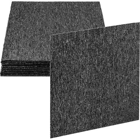 20 Pièces Dalles de Moquette avec Envers Antidérapant - 50x50 cm - Couleur Gris - pour les sites commerciaux/bureaux/gymnases/maisons (5㎡) (1/5)