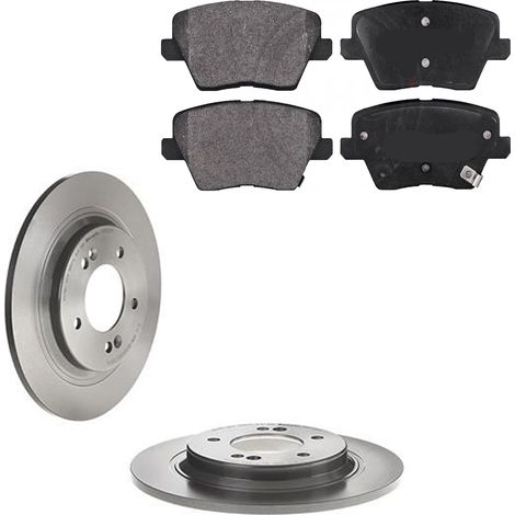 KIT FRENI POSTERIORI compatibile con KIA CEED , SPORTWAGON, PRO CEE'D , XCEED (CD) - DISCHI + PASTIGLIE OEM: P 30 109 , P 30 106 / 18423 , 18609 /SOSTITUZIONE DIRETTA/BASSA POLVERE/SILENZIOSO (1/5)