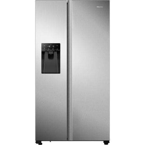 Hisense – Réfrigérateur américain 566 L – Froid ventilé NoFrost – 39 dB – Distributeur d'eau et glaçons – Classe E – 178,6x91,5x70,3 cm