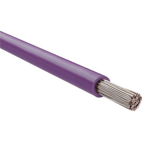 HELU KABEL FÜNFNORM 1X4mm² AWG12 VT (violett) Einzelader violett AD 4,6mm Nennspannung Uo/U 450V/750V nach UL/CSA 600V - 1 Meter
