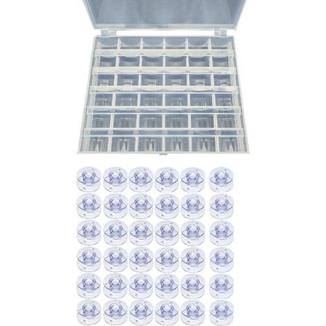 boîte en plastique pour machine à coudre à 36 compartiments